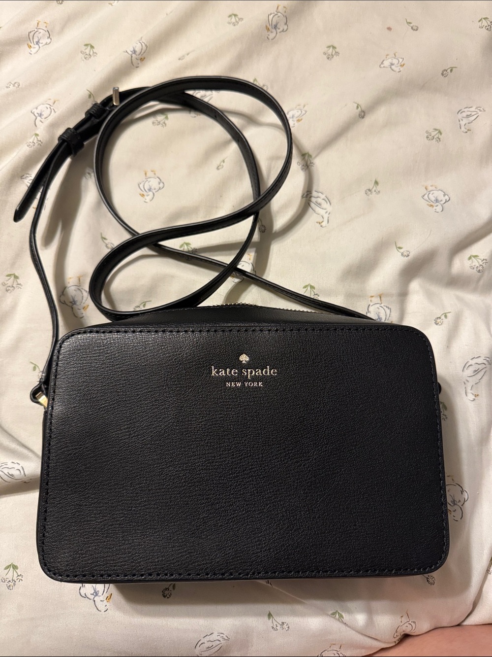 kate spade Black Pebble Leather Crossbody